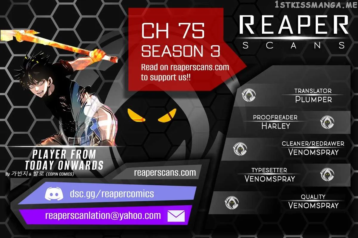Read Player from Today Onwards chapter 75 image 0 on Lezhin