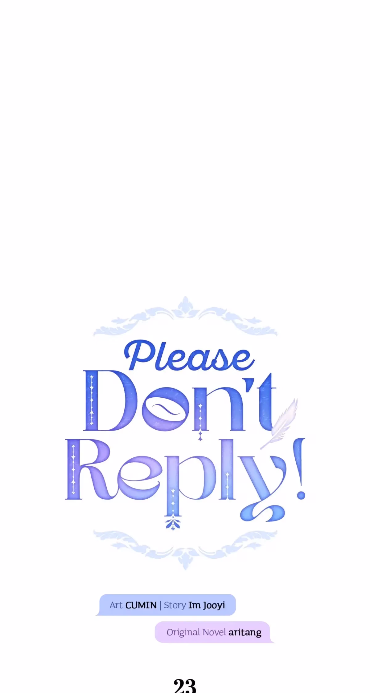 Read Please Don’t Reply! chapter 23 image 1 on Lezhin