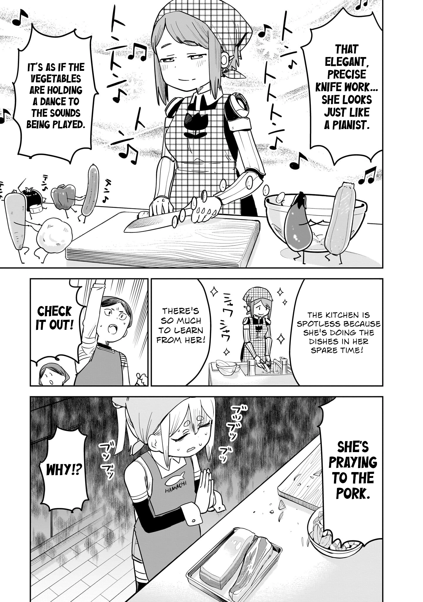 Read Ponkotsu Android Hama-san chapter 9 image 14 on Lezhin
