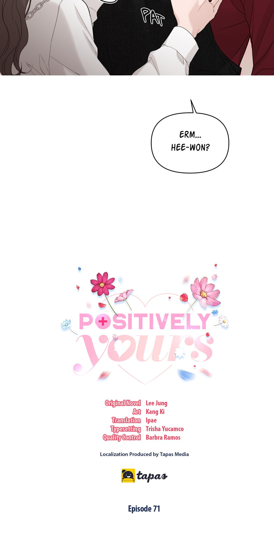 Read Positively Yours chapter 78 image 3 on Lezhin