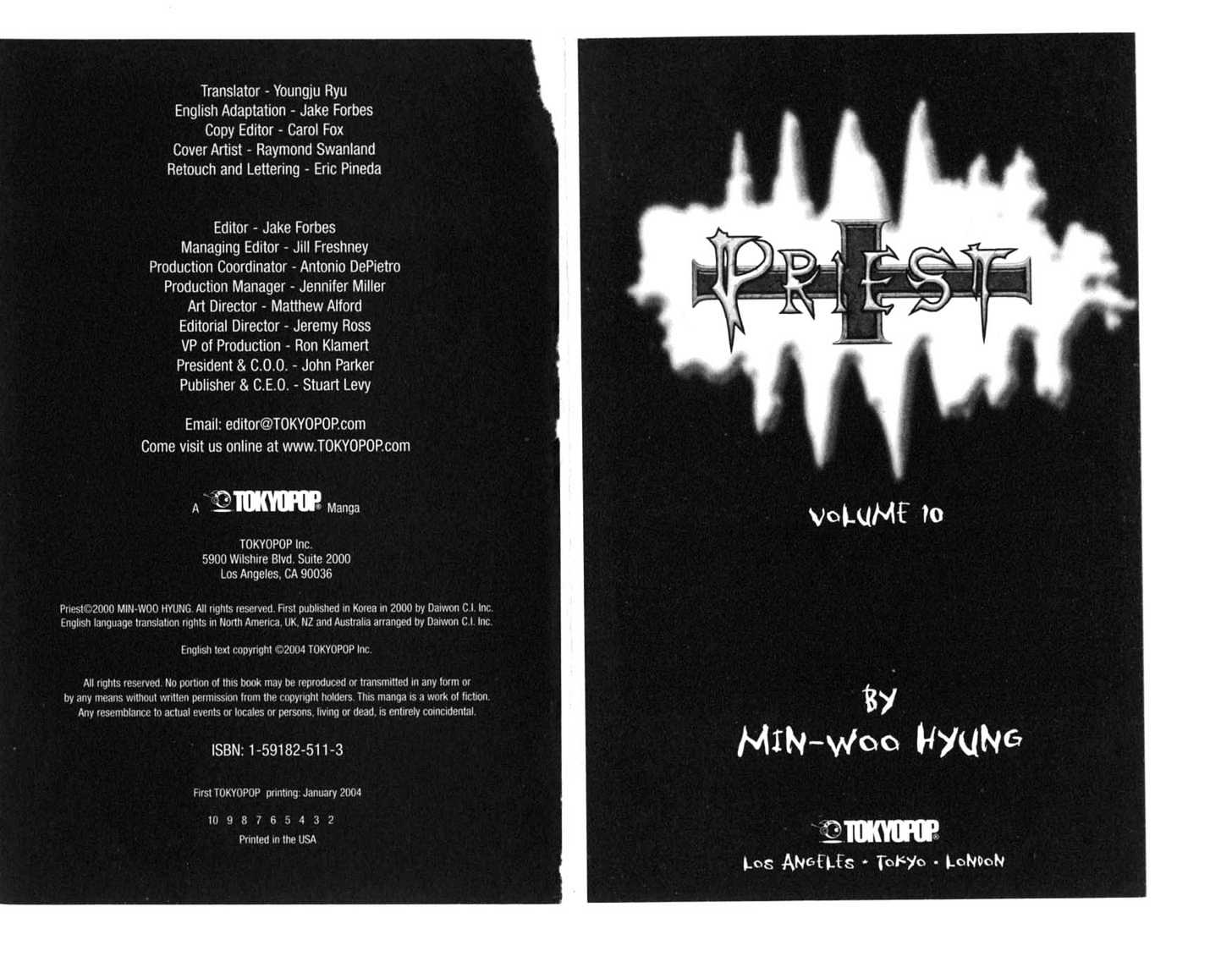 Read Priest chapter 0 image 2 on Lezhin