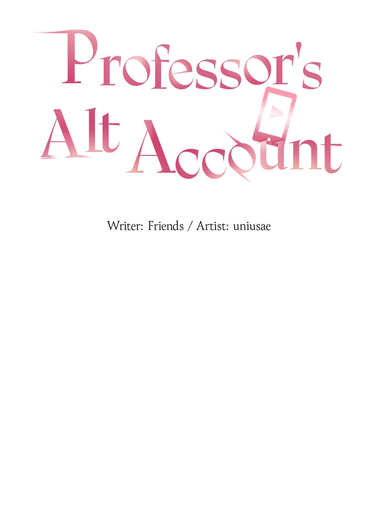 Professor's Alt Account Chapter 16 page 3 - 