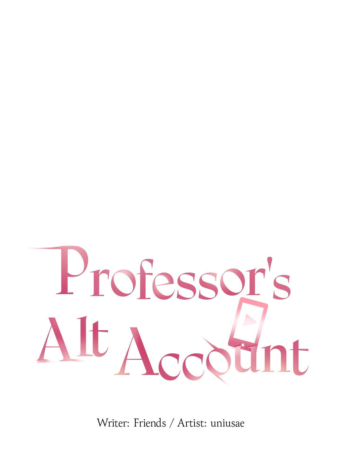 Professor's Alt Account Chapter 4 page 1 - 