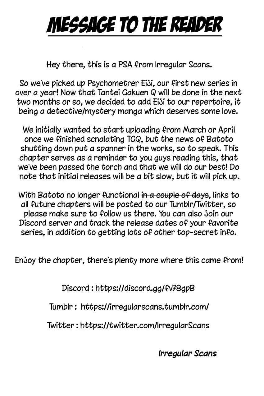 Read Psychometrer EIJI chapter 126 image 1 on Lezhin