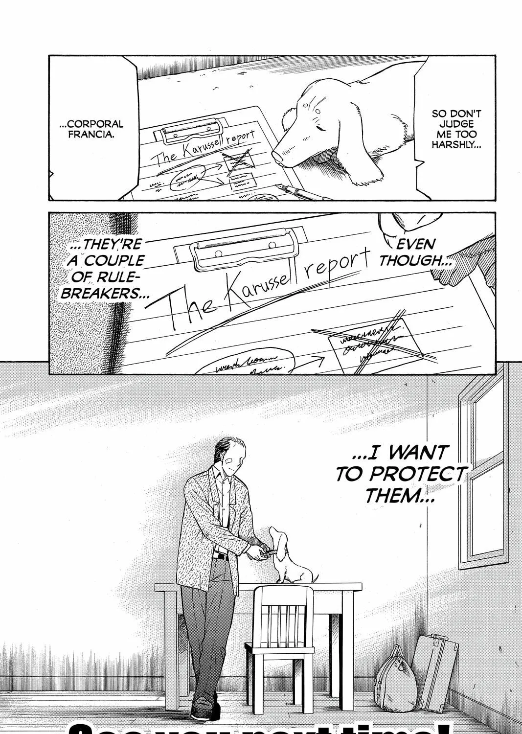 Read Pumpkin Scissors chapter 34 image 122 on Lezhin
