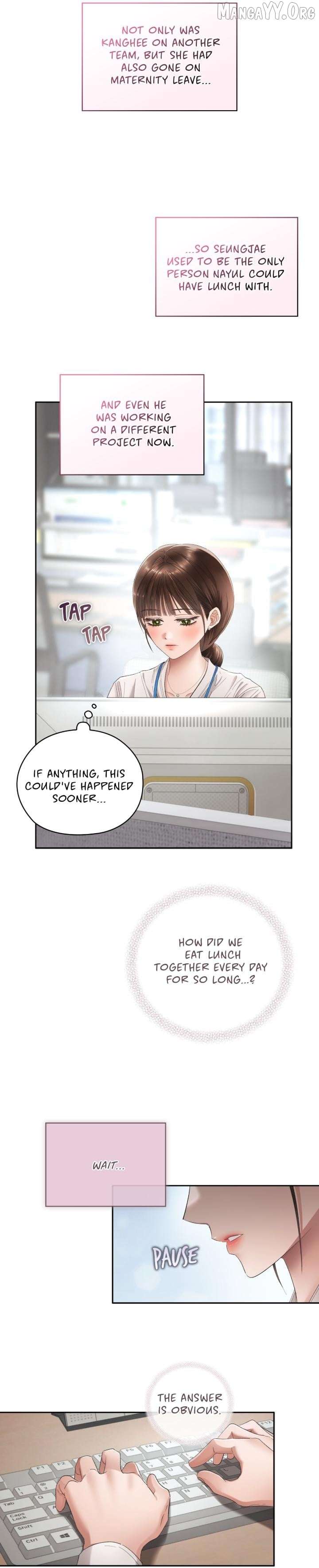 Read Quiet in the Office! chapter 101 image 9 on Lezhin