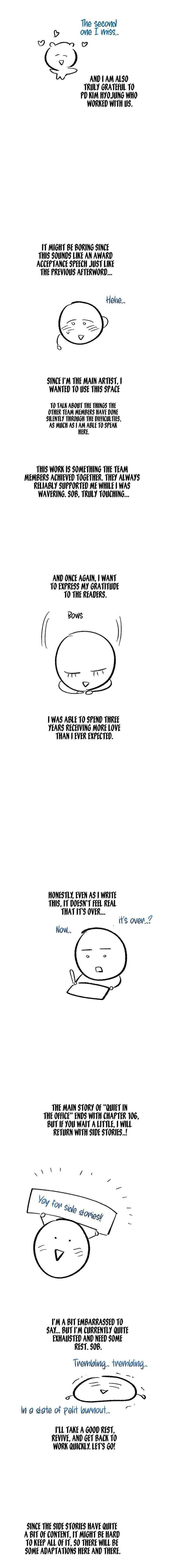 Read Quiet in the Office! chapter 106 image 9 on Lezhin