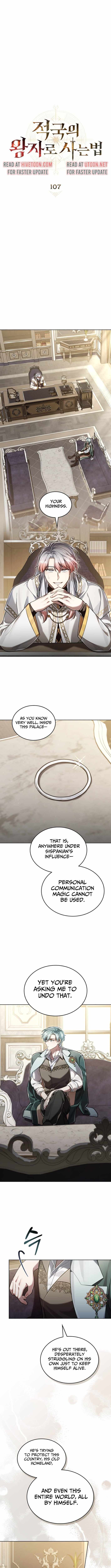 Read Reborn as the Enemy Prince chapter 107 image 2 on Lezhin
