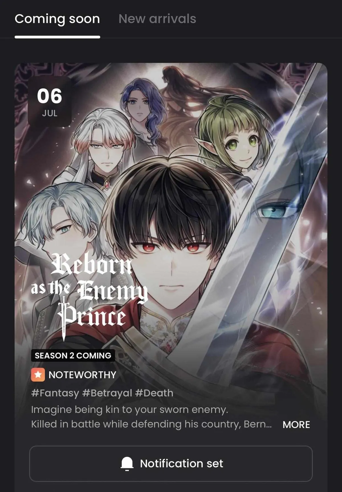 Read Reborn as the Enemy Prince chapter 35.99 image 0 on Lezhin