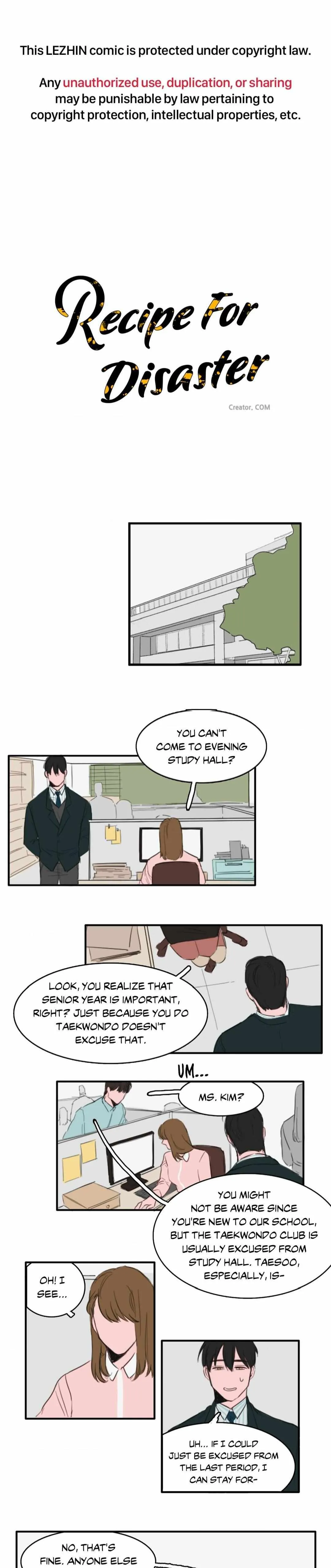 Read Recipe For Disaster chapter 10 image 0 on Lezhin
