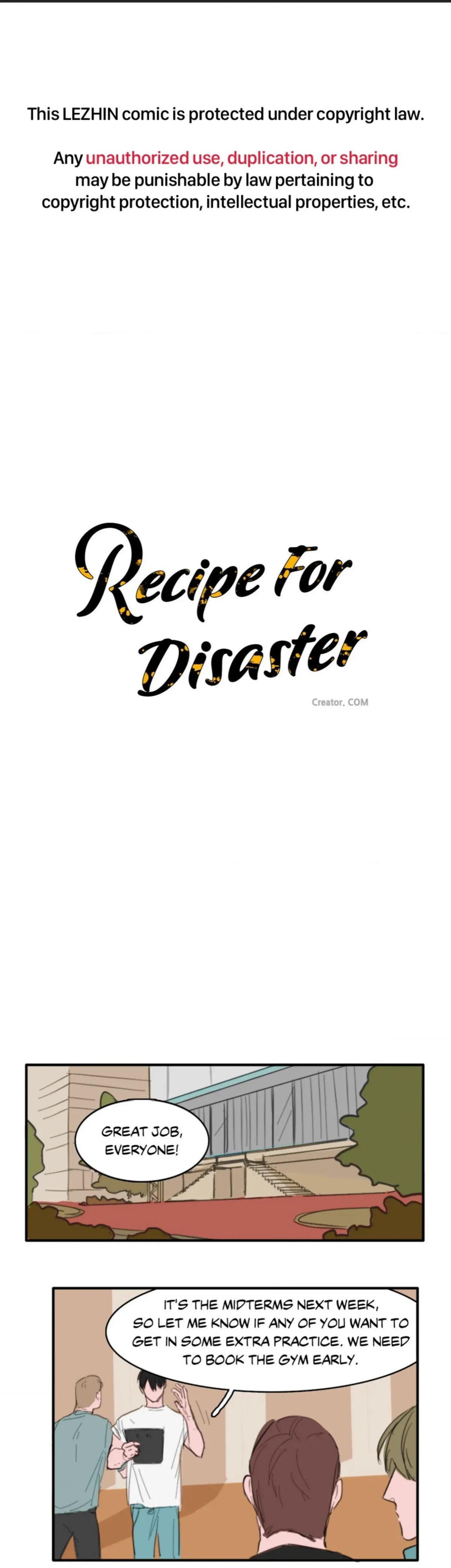 Read Recipe For Disaster chapter 9 image 0 on Lezhin
