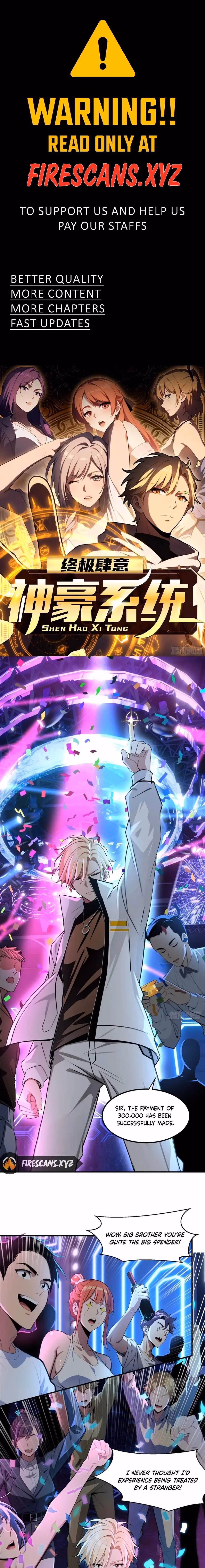 Read Reckless Riches: The Divine System chapter 11 image 0 on Lezhin