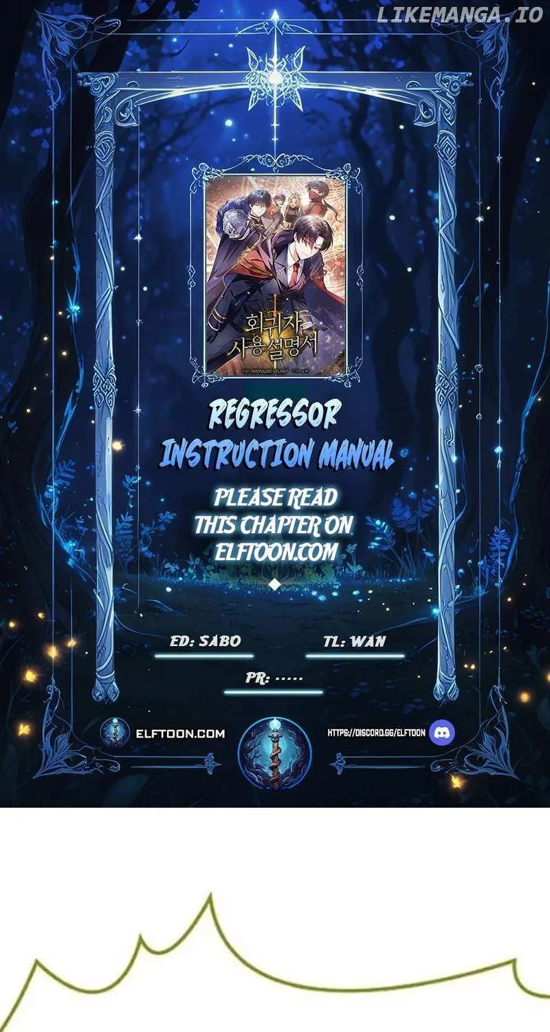 Read Regressor instructional manual chapter 136 image 1 on Lezhin