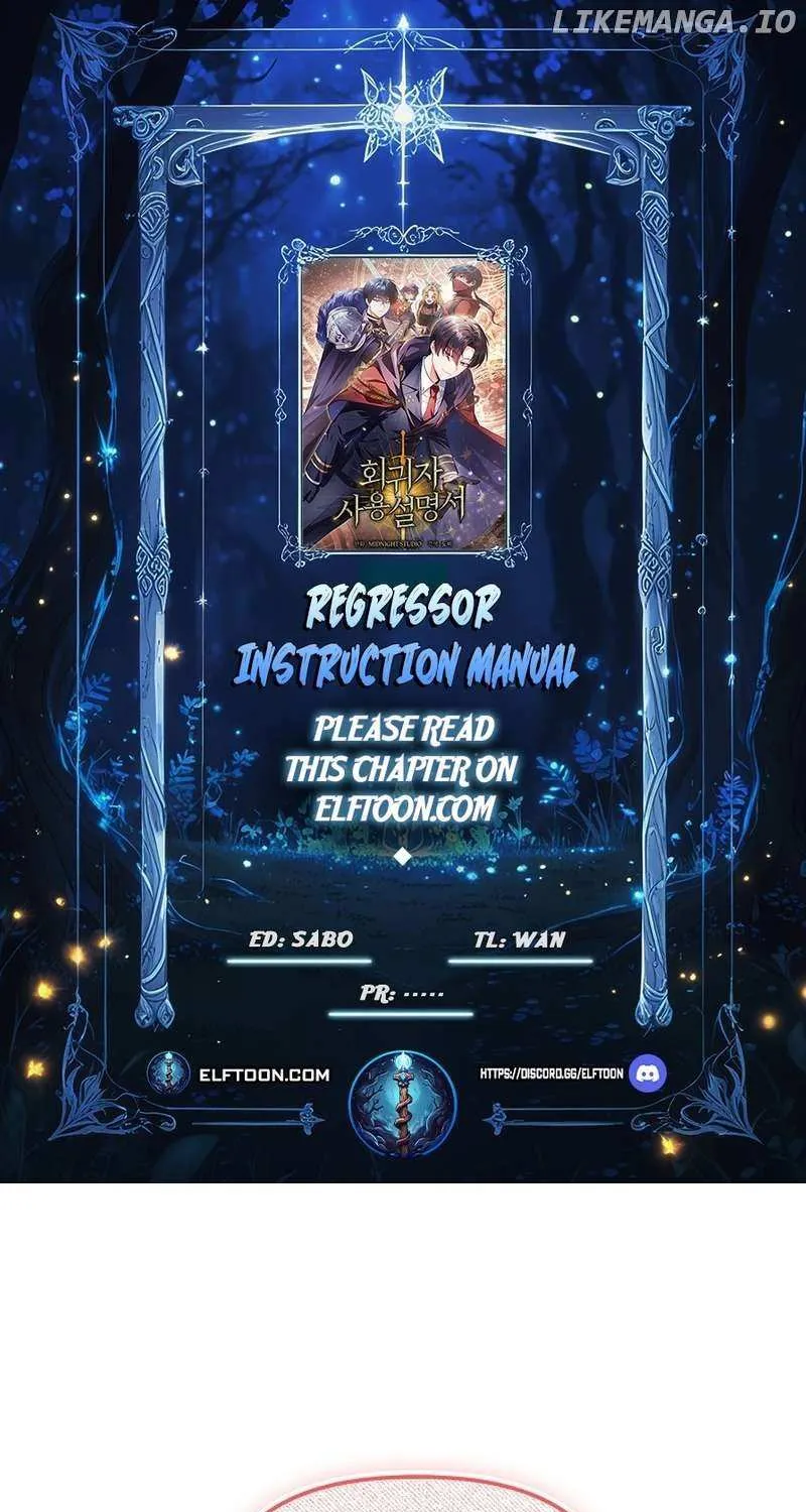 Read Regressor instructional manual chapter 138 image 1 on Lezhin