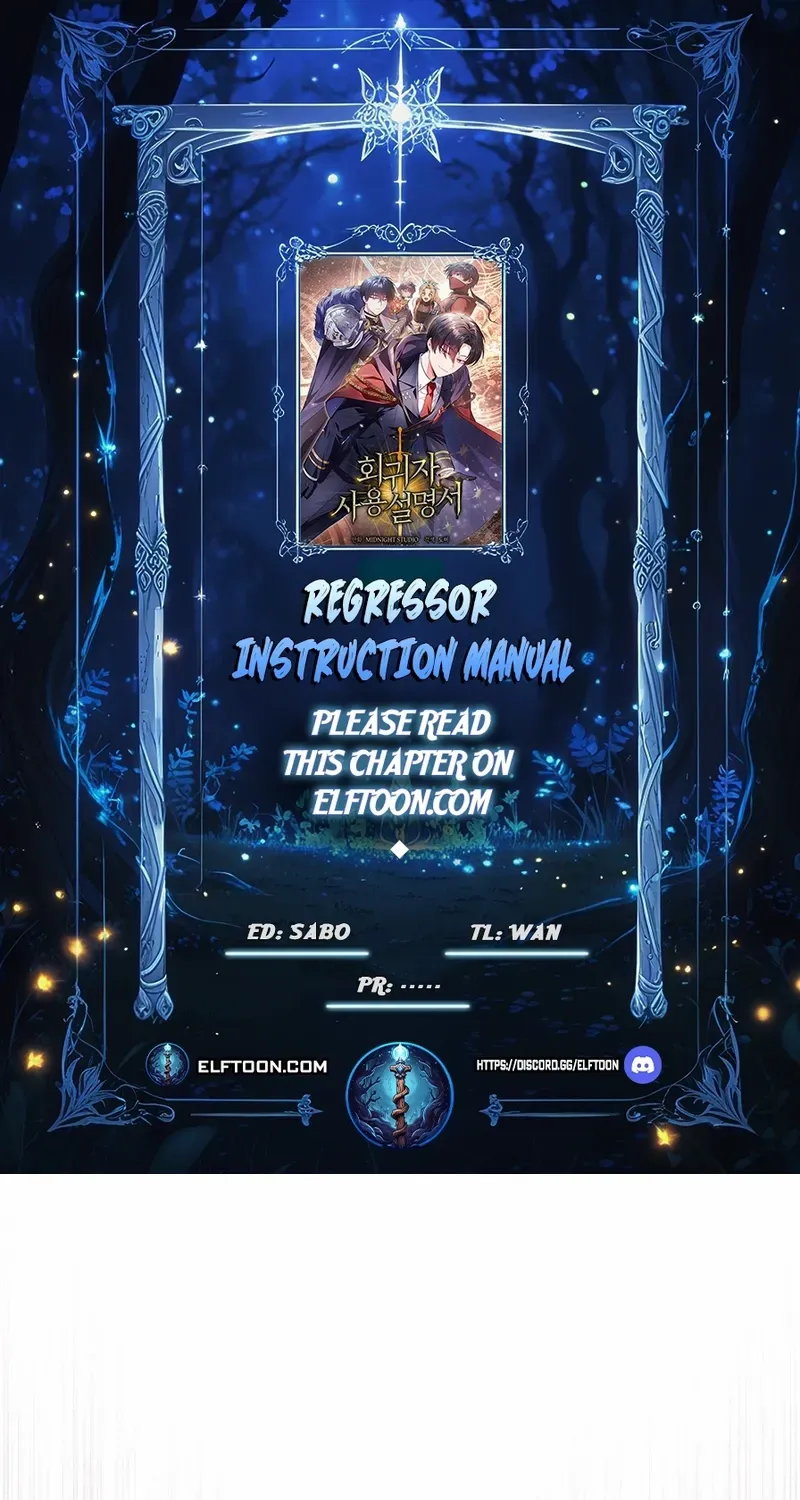 Read Regressor instructional manual chapter 141 image 1 on Lezhin