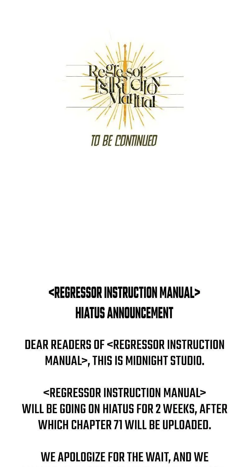 Regressor instructional manual Chapter 70 page 123 - 