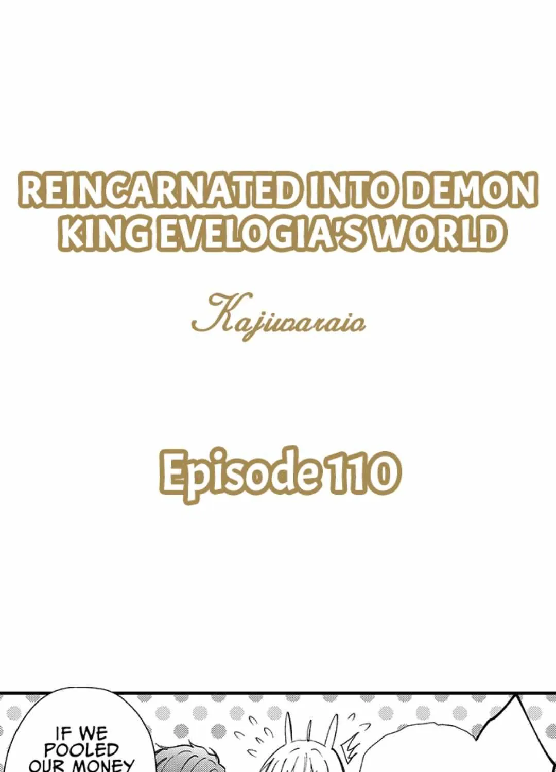 Reincarnated into Demon King Evelogia's World Chapter 110 page 4 - 