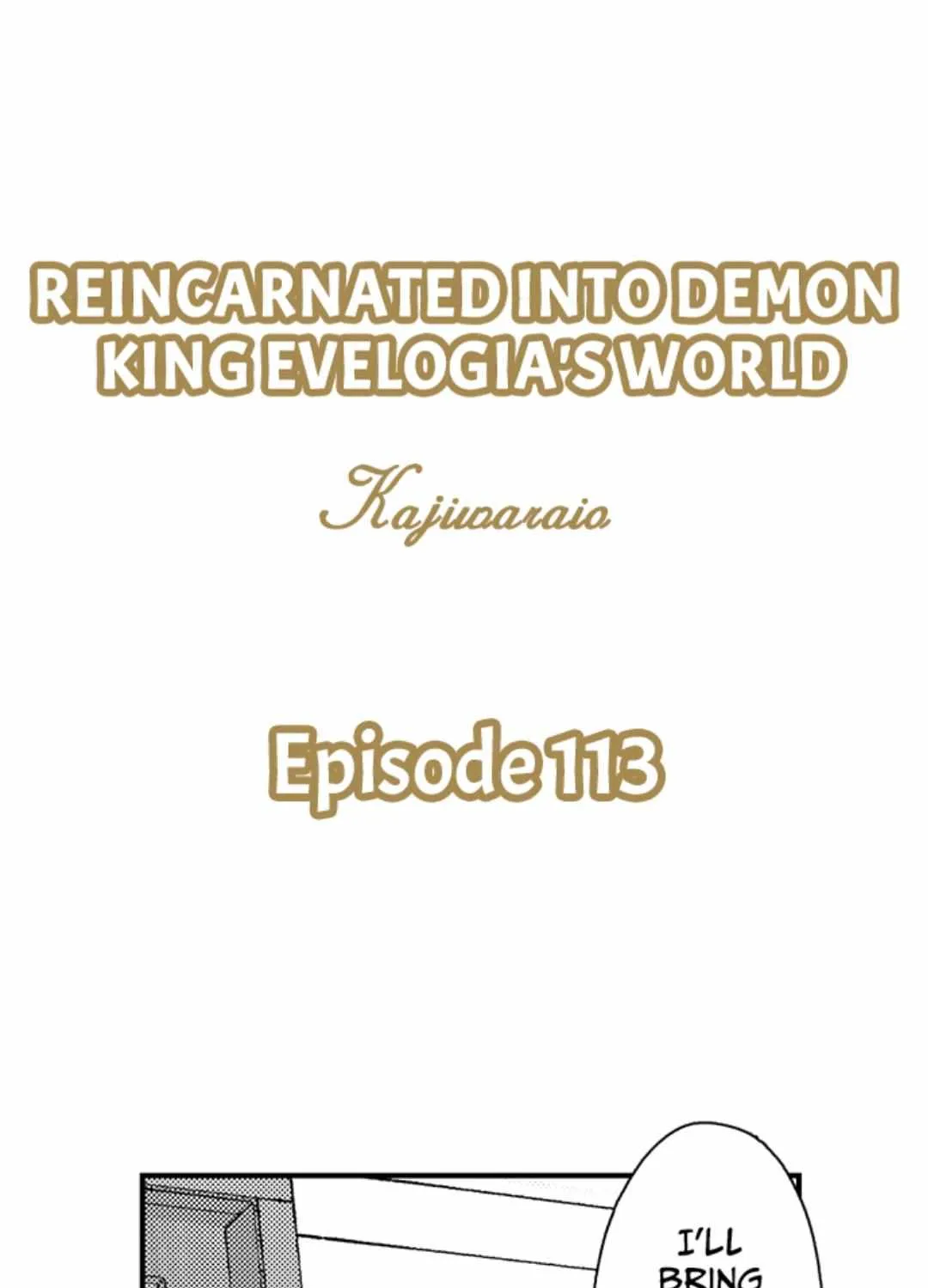 Reincarnated into Demon King Evelogia's World Chapter 113 page 3 - 