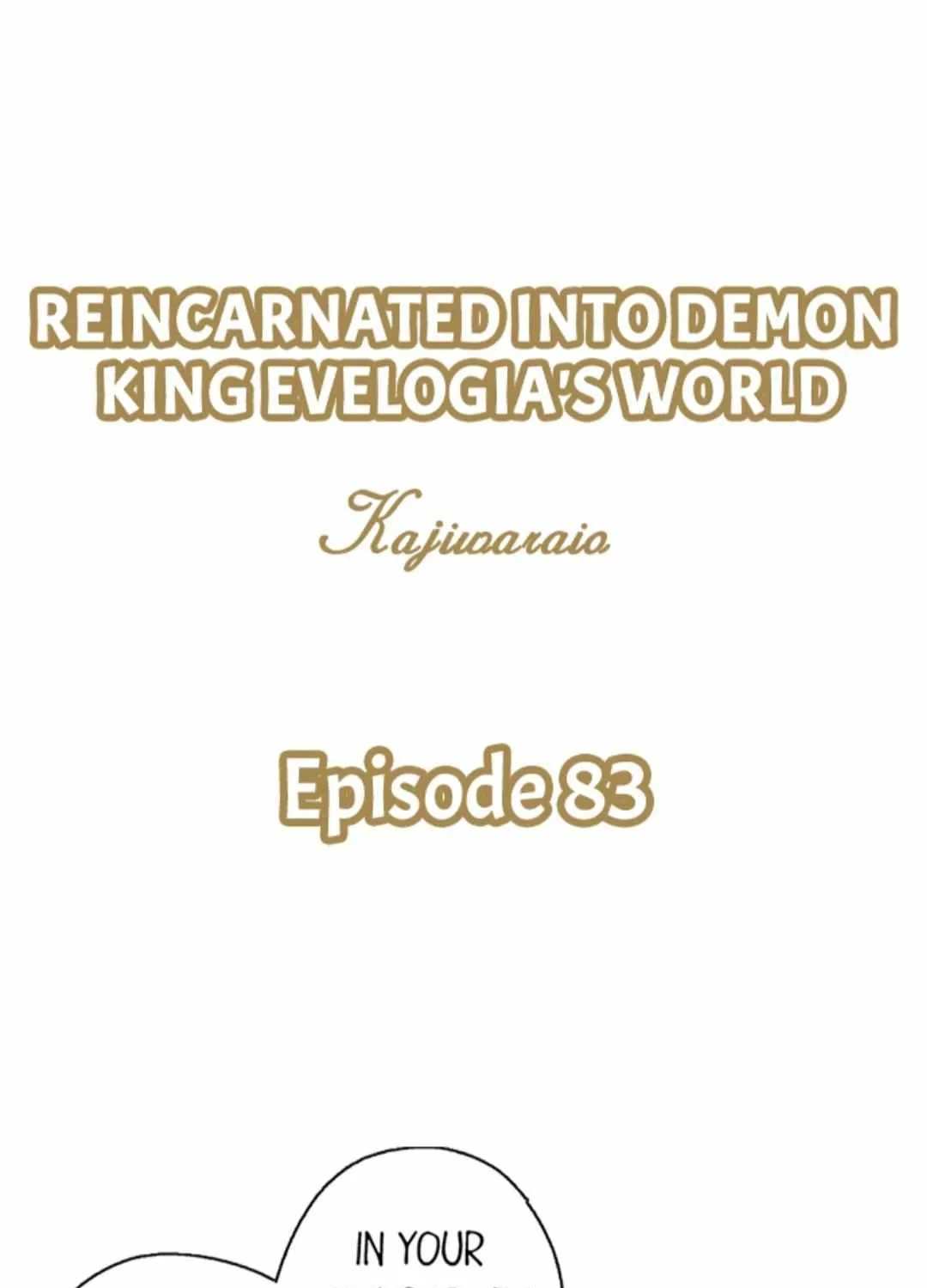 Reincarnated into Demon King Evelogia's World Chapter 83 page 2 - 