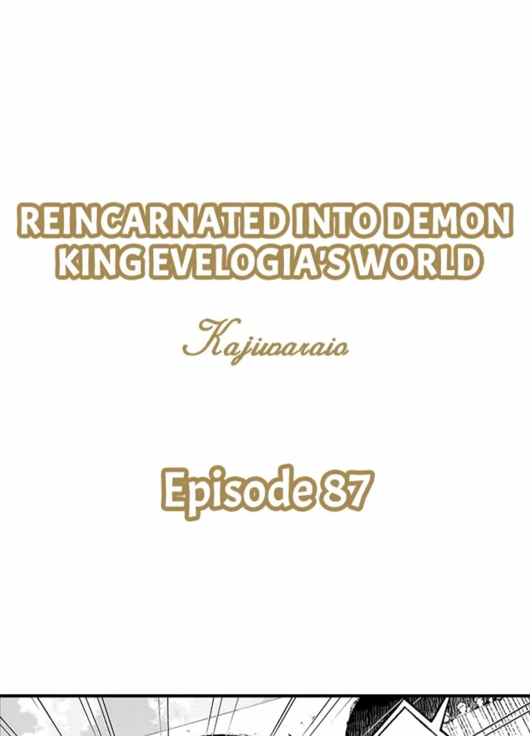 Reincarnated into Demon King Evelogia's World Chapter 87 page 2 - 