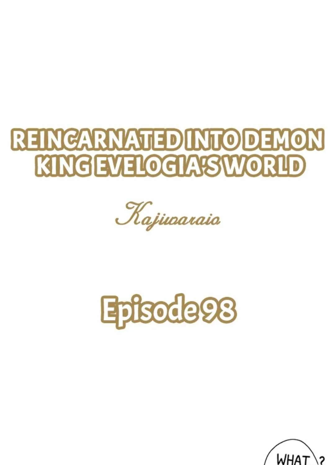 Reincarnated into Demon King Evelogia's World Chapter 98 page 4 - 