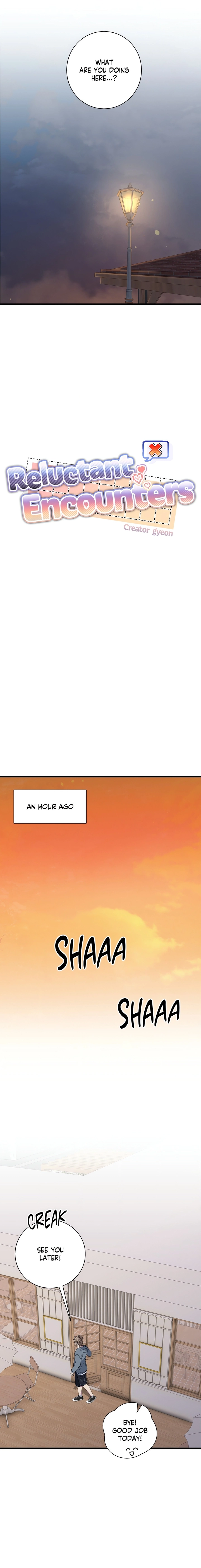 Read Reluctant Encounters chapter 36 image 1 on Lezhin