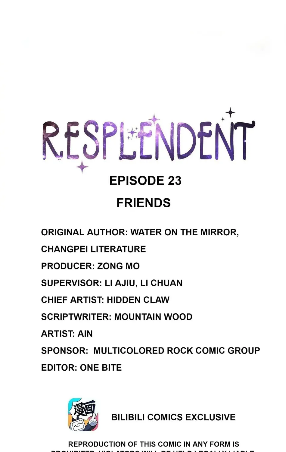 Read Resplendent chapter 23 image 0 on Lezhin