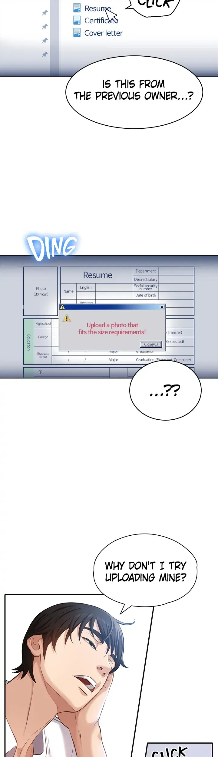 Read Resume chapter 1 image 31 on Lezhin