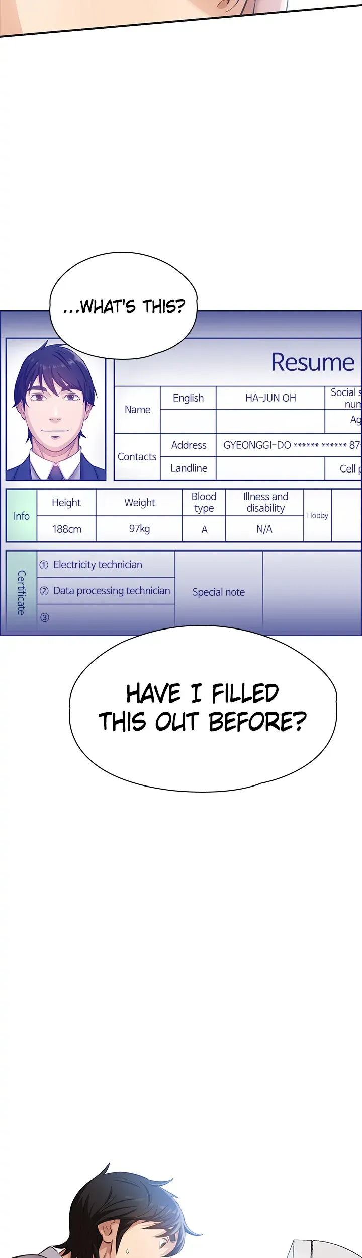 Read Resume chapter 1 image 33 on Lezhin