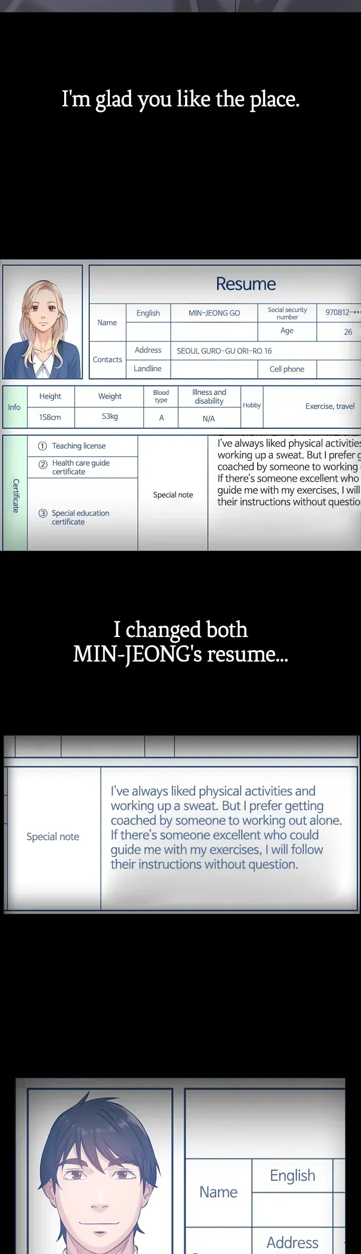 Read Resume chapter 12 image 32 on Lezhin