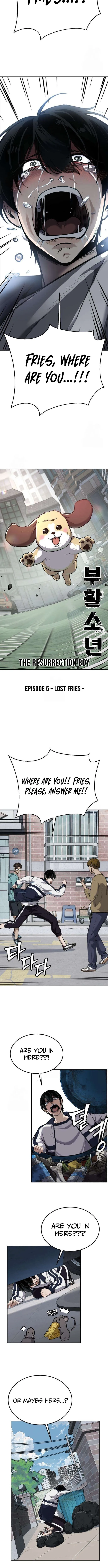 Read Resurrection Boy chapter 5 image 4 on Lezhin