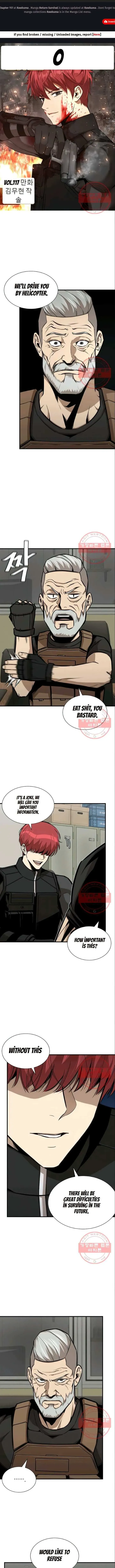 Read Return Survival chapter 117 image 1 on Lezhin