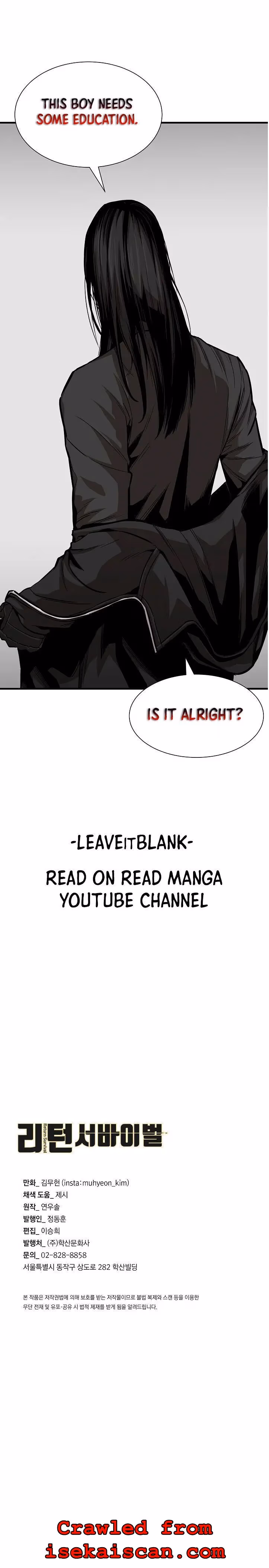 Read Return Survival chapter 97 image 34 on Lezhin