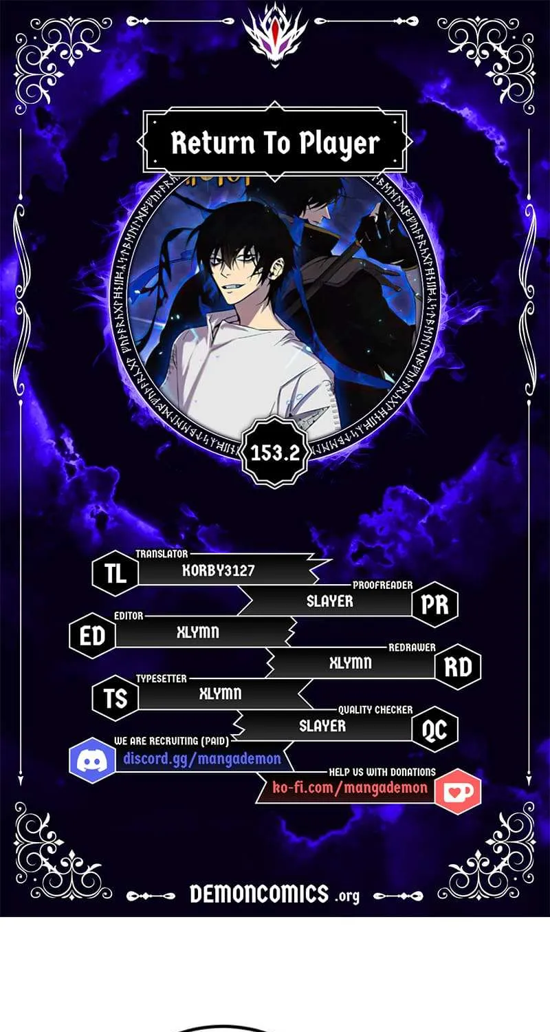 Read Return to Player chapter 153.2 image 1 on Lezhin