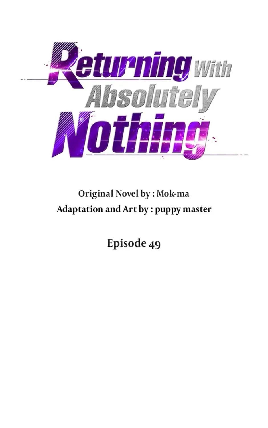Read Returning With Absolutely Nothing chapter 49 image 8 on Lezhin