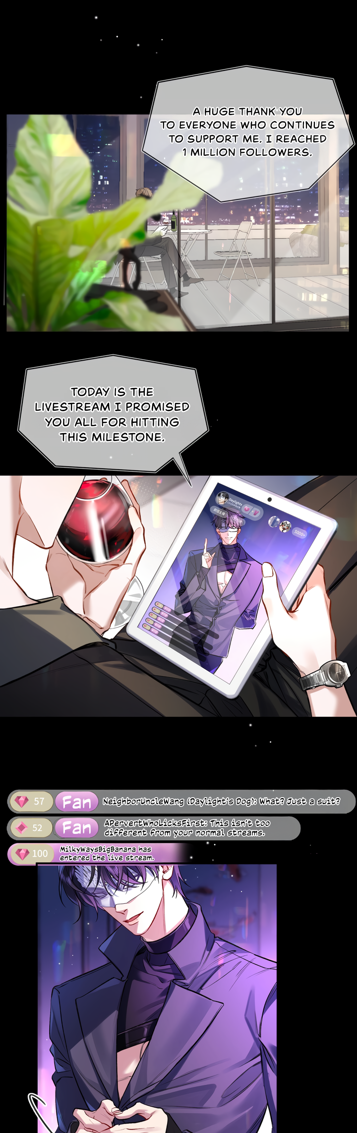 Read Rì Yǔ Yè chapter 1 image 1 on Lezhin