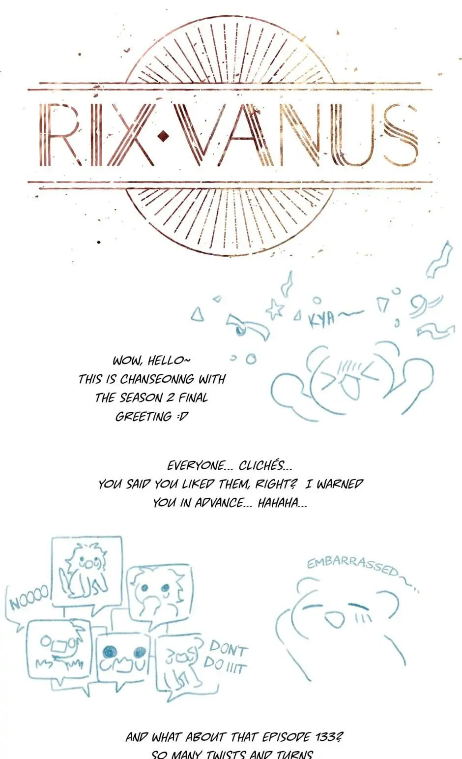 Read Rix Vanus chapter 133.1 image 0 on Lezhin