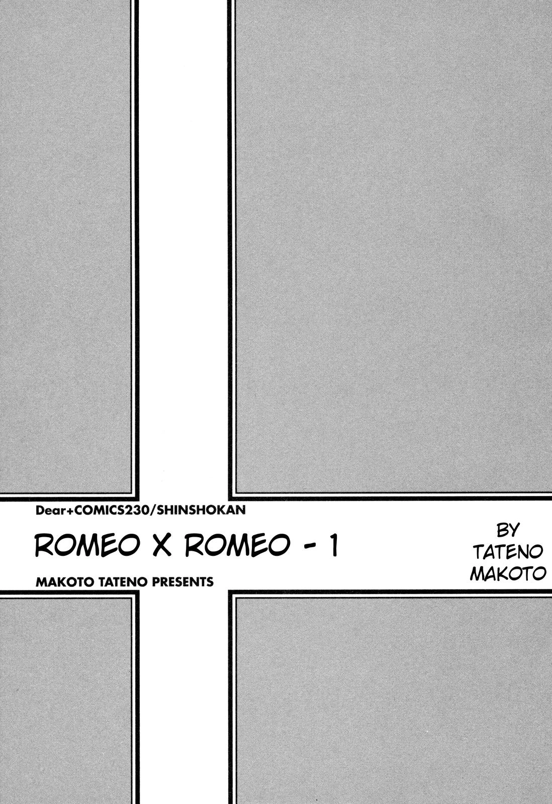 Read Romeo x Romeo chapter 1 image 1 on Lezhin
