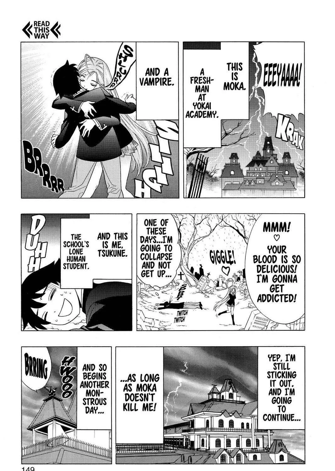 Read Rosario+Vampire (Colored) chapter 4 image 4 on Lezhin