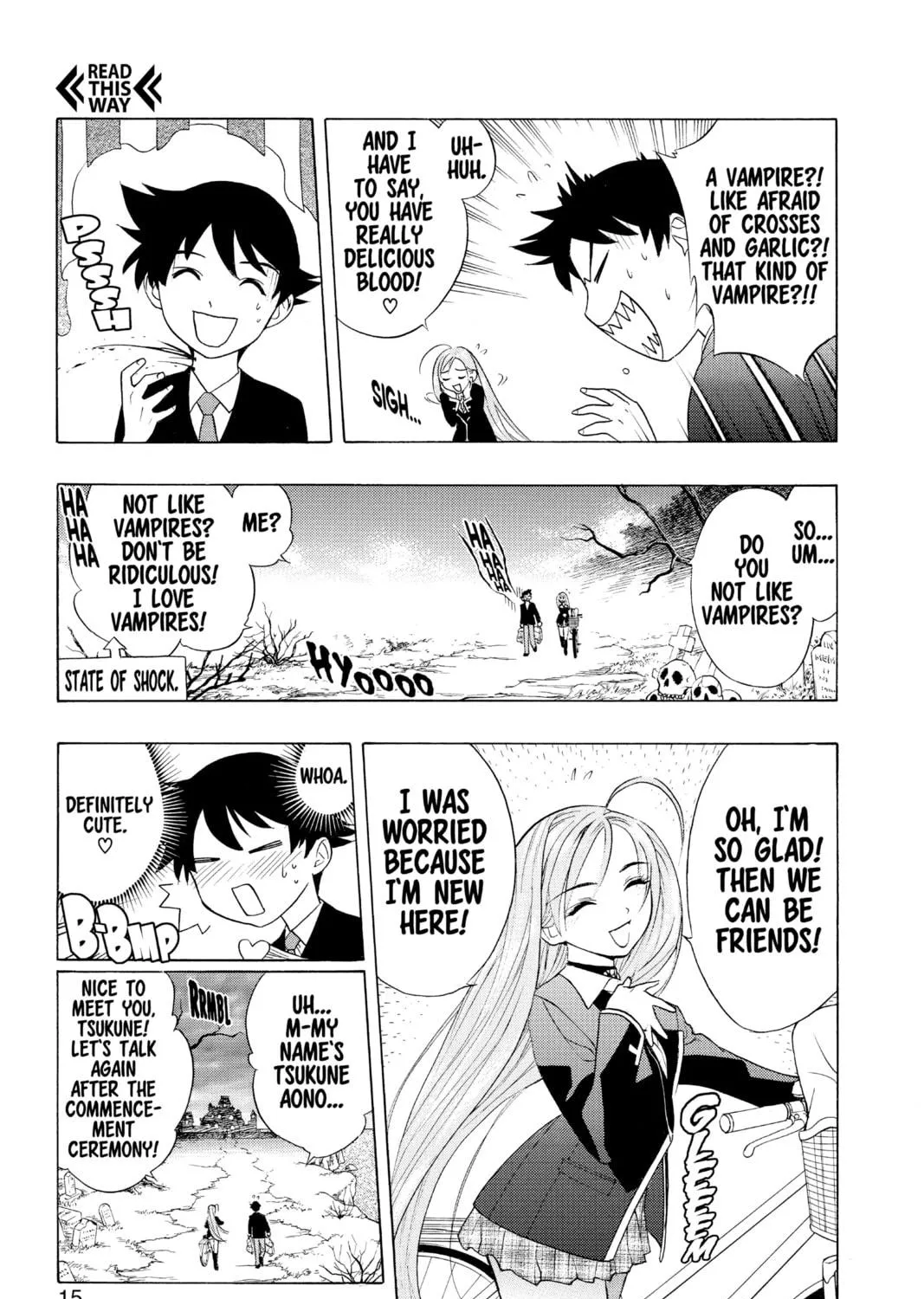 Read Rosario+Vampire chapter 1 image 18 on Lezhin