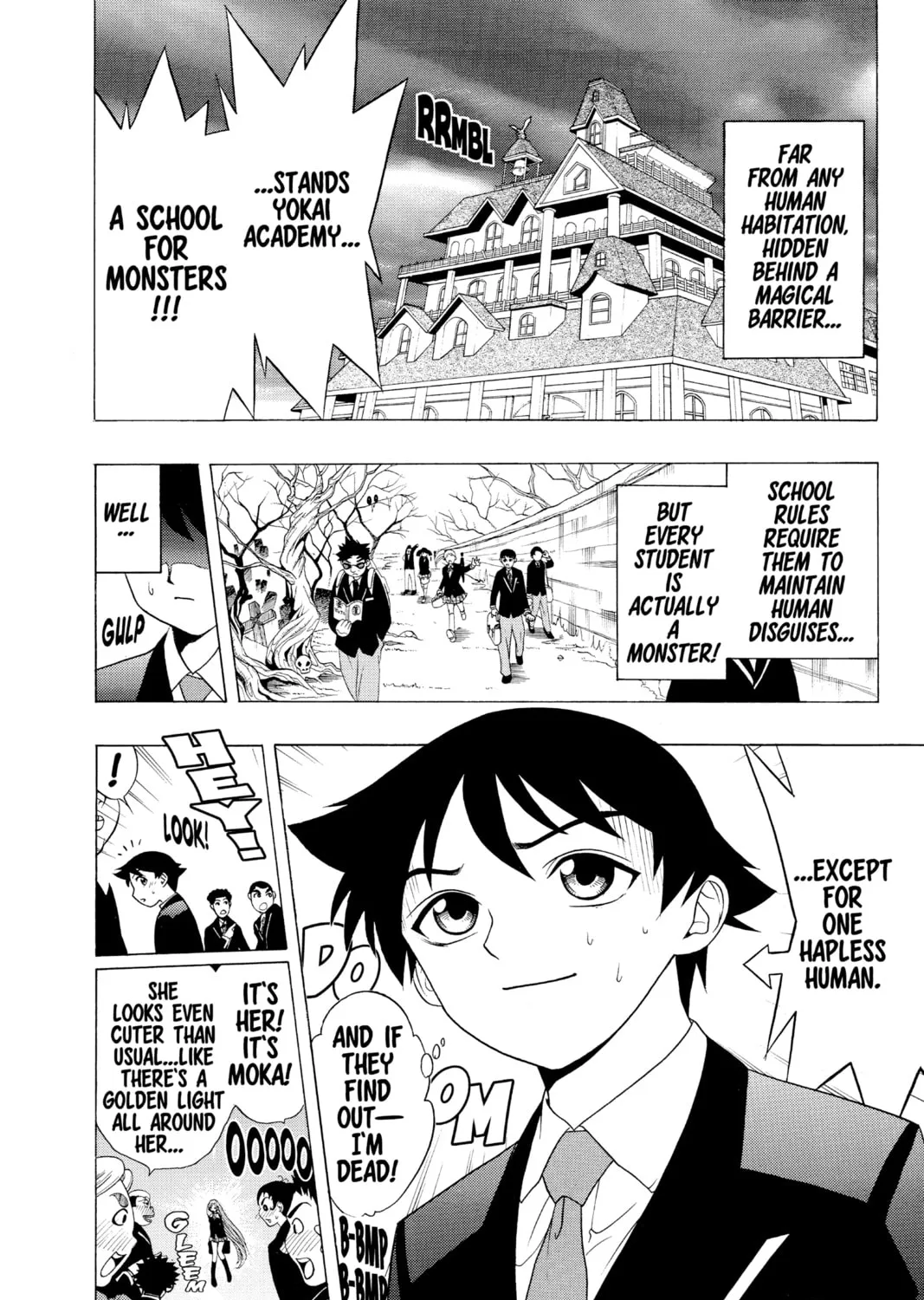 Read Rosario+Vampire chapter 2 image 2 on Lezhin
