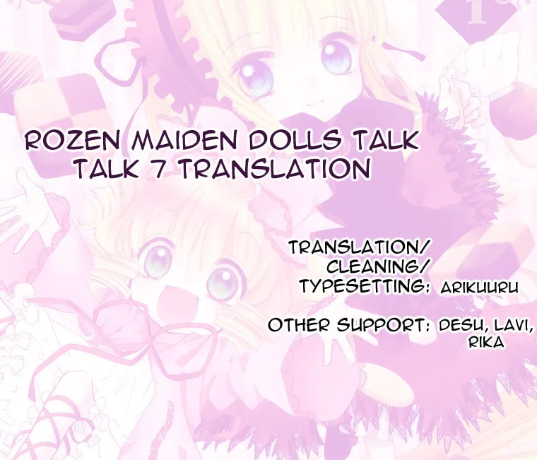 Read Rozen Maiden: Dolls Talk chapter 7 image 7 on Lezhin