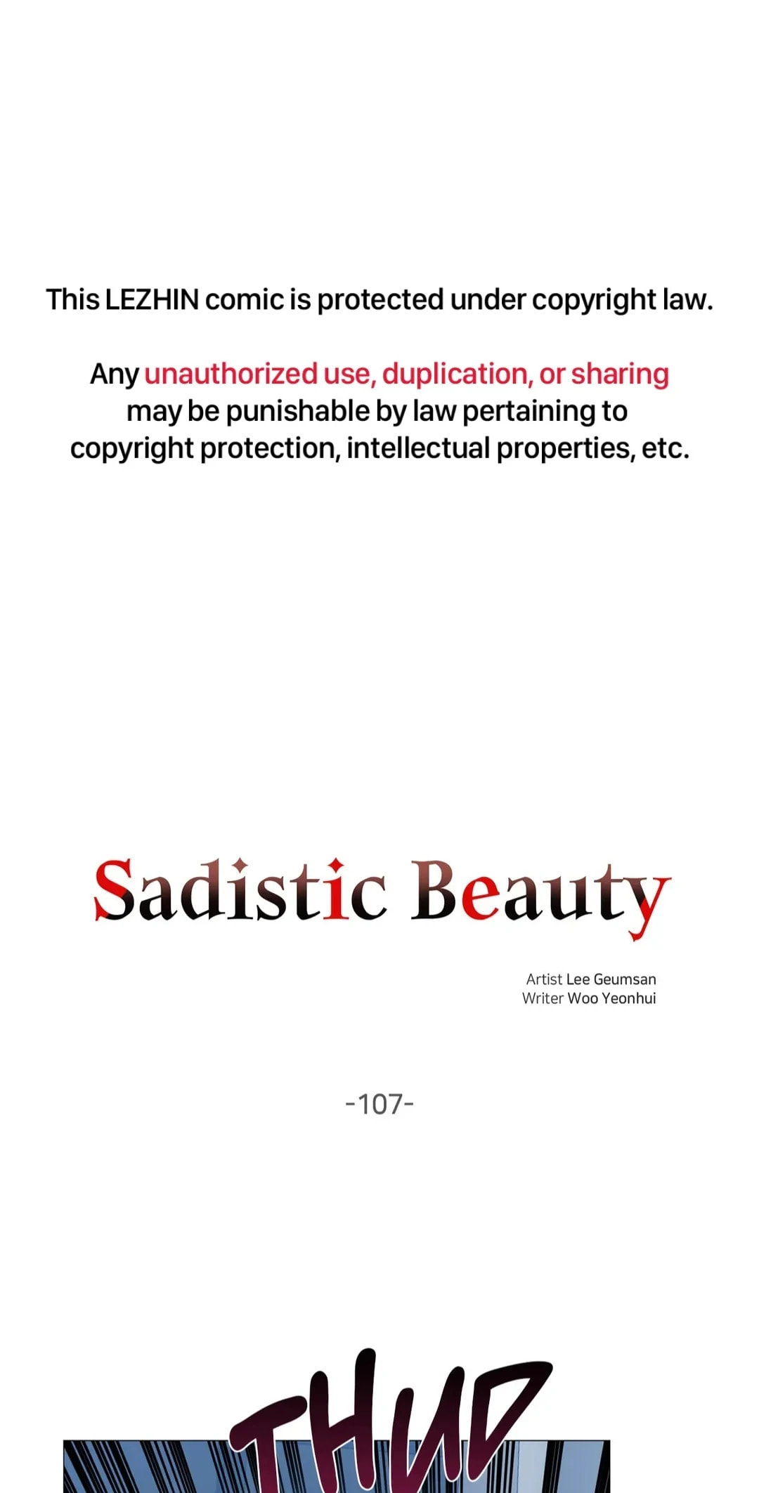 Read Sadistic Beauty chapter 107 image 1 on Lezhin