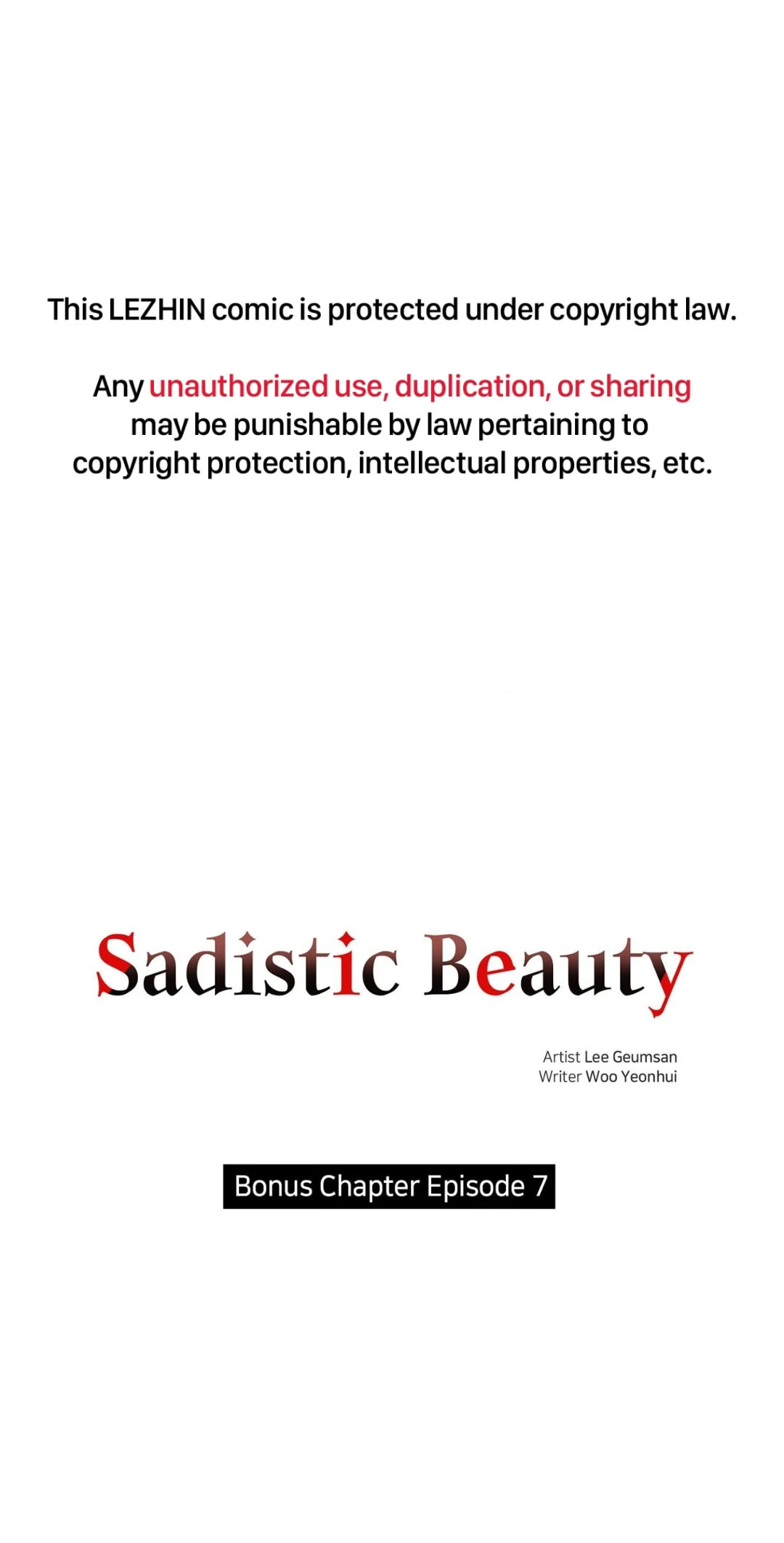 Read Sadistic Beauty chapter 7.1 image 1 on Lezhin