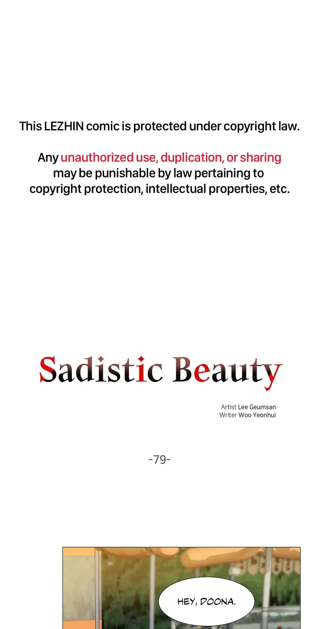 Read Sadistic Beauty chapter 98 image 1 on Lezhin