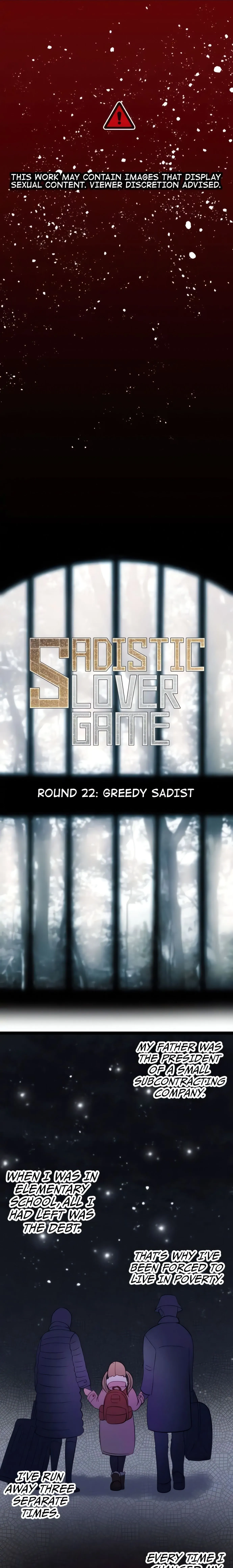 Read Sadistic Lover Game chapter 22 image 0 on Lezhin