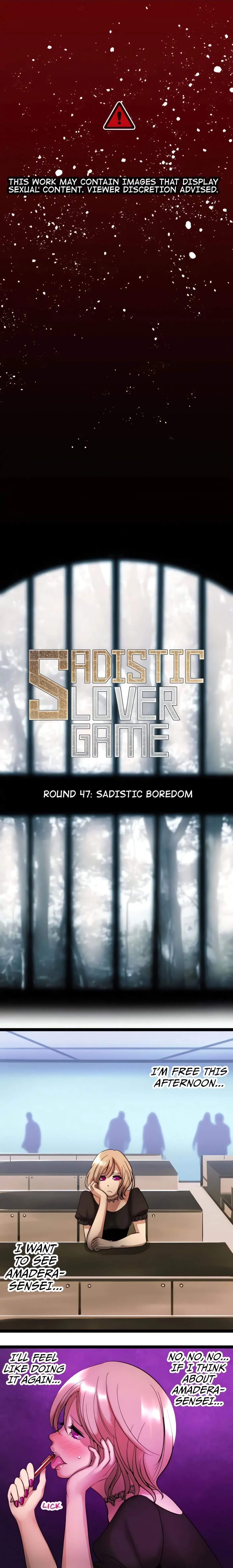 Read Sadistic Lover Game chapter 47 image 0 on Lezhin