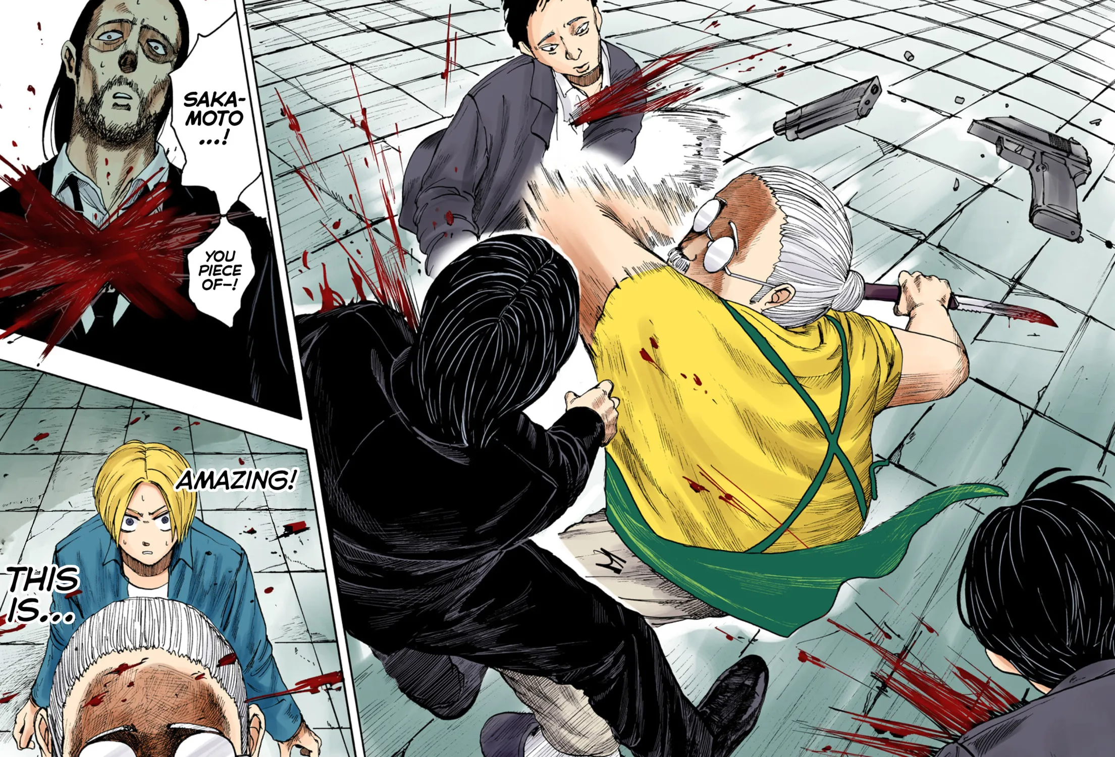 Read Sakamoto Days (Colored) chapter 1 image 100 on Lezhin