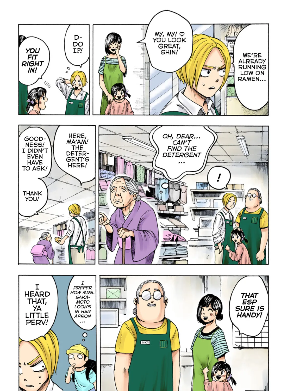 Read Sakamoto Days (Colored) chapter 1 image 110 on Lezhin