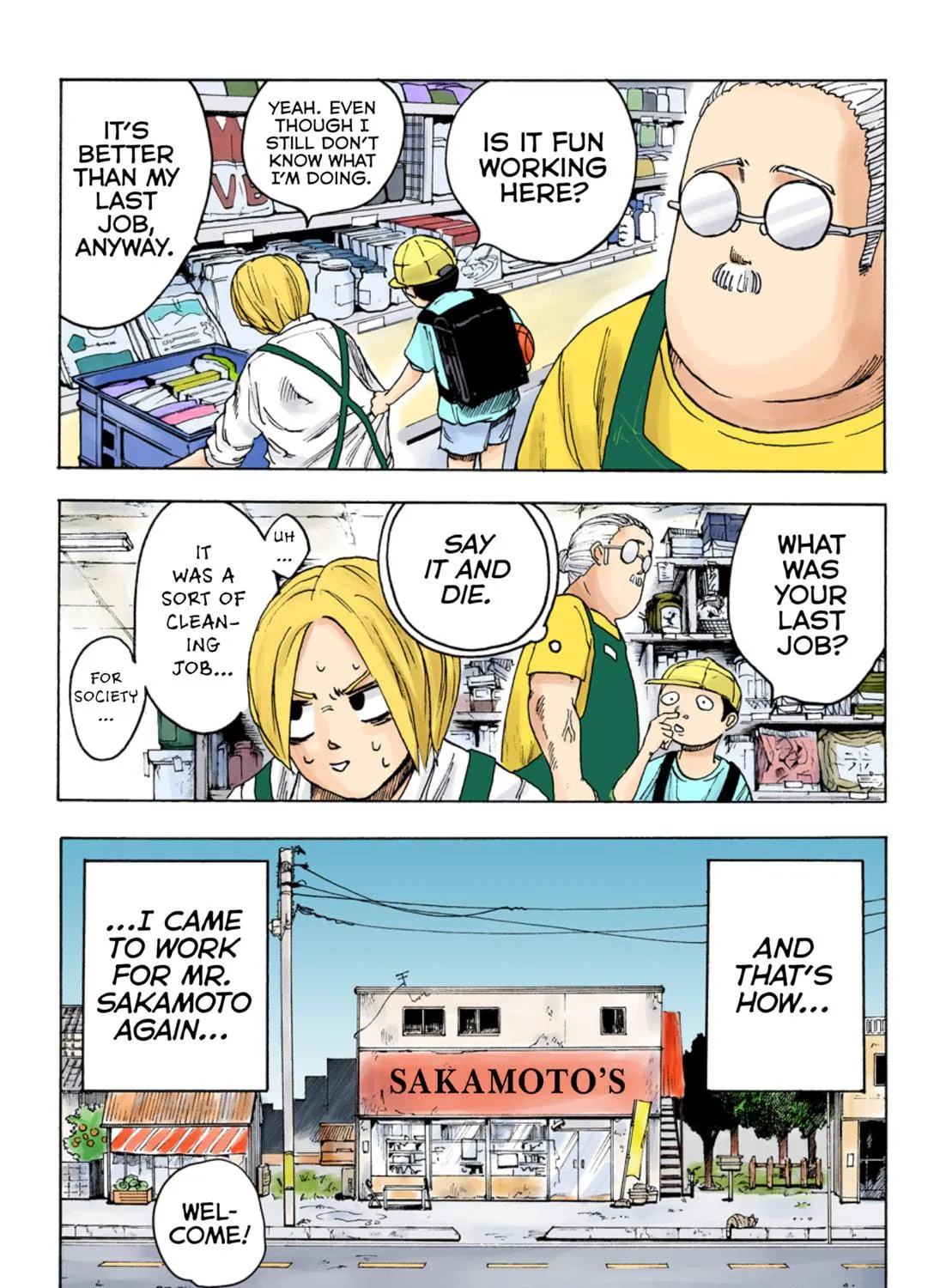Read Sakamoto Days (Colored) chapter 1 image 112 on Lezhin